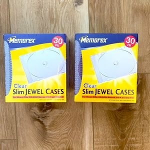 Memorex clear slim jewel cases